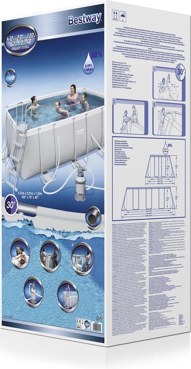 Produktbild Bestway Power Steel Frame Pool-Set (412 x 201 x 122 cm)