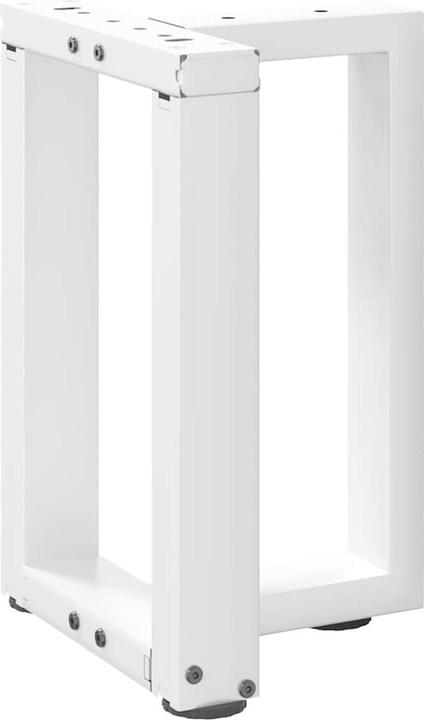 Produktbild VidaXL Couchtischbeine T-Form 2 Stk. Weiss 38x25x(42-43) cm Stahl Tischbein