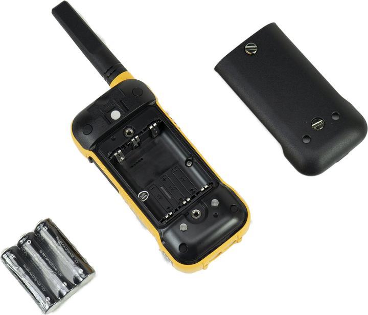 Actual product image Dynascan PMR PNI F-15 portable radio, 446 MHz, 0.5 W, 16 CH, waterproof IP67, set of 2 pieces (3 km)