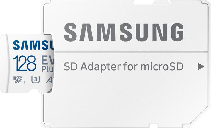 Actual product image Samsung EVO Plus (128 GB, microSDXC, U3, UHS-I)