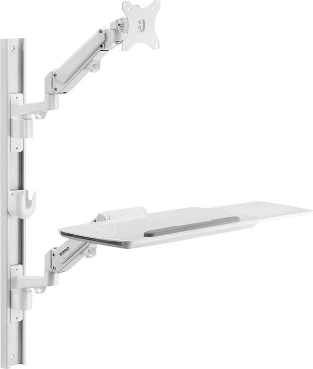 Produktbild SpeaKa Professional SP-MM-960 1fach Monitor-Wandhalterung 43,2cm (17/ ) - 109,2cm (43/ ) Weiss Höh (Wand, 42.99")