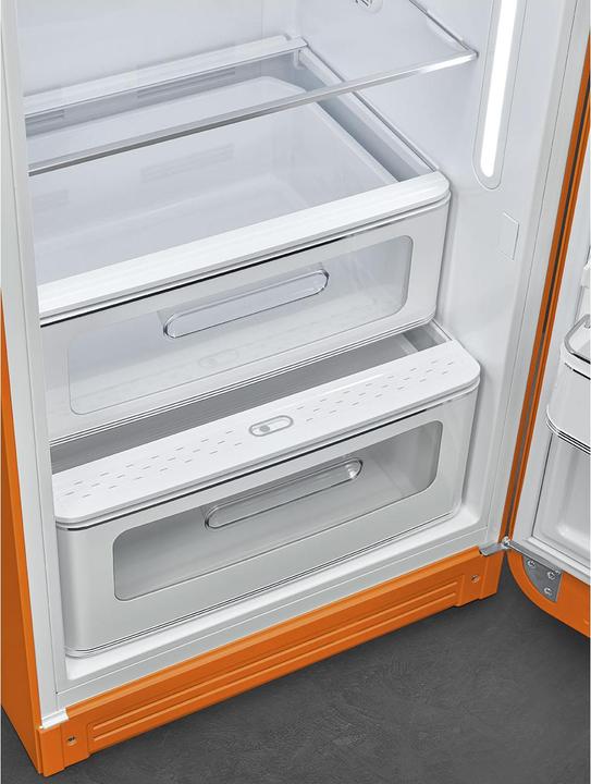 Produktbild Smeg FAB28ROR6 Kühlschrank Rechtsanschlag Orange 50's Style, 2025 Modell, EEK: C (270 l)