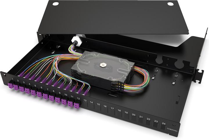 Produktbild Corning LANSCAPE Spleissbox LAN1 12xLCD OM3/4 PGTL sw LAN1-24AV-PGTL-B
