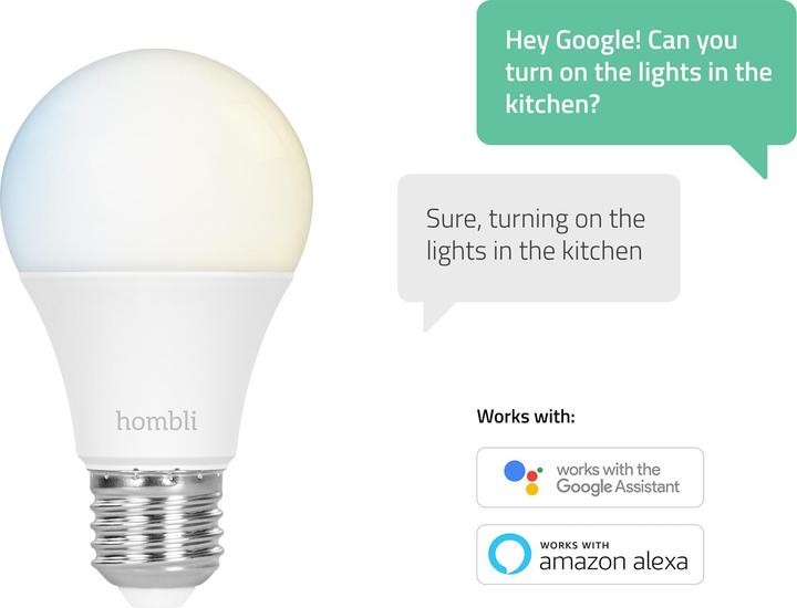 Energy Label Hombli Smart (E27, 9 W, 800 lm, 2 x, F)