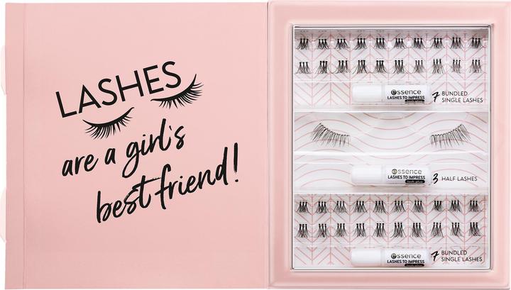 Actual product image essence Lashes to Impress False Lashes 3 pieces (Artificial eyelashes)