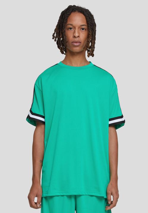 Actual product image Urban Classics Oversized Stripes Mesh Tee - 5280 (L)