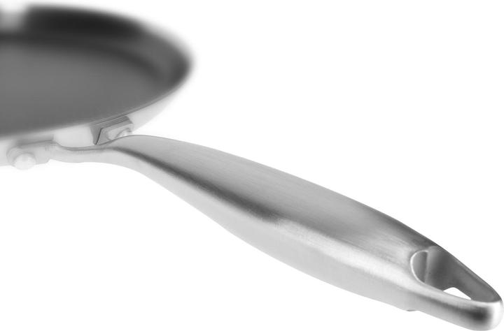 Produktbild Cheffinger Crêpespfanne Edelstahl Premium Antihaftbeschichtung Wabenmuster 28cm (28 cm, Crêpe Pfanne, Edelstahl)