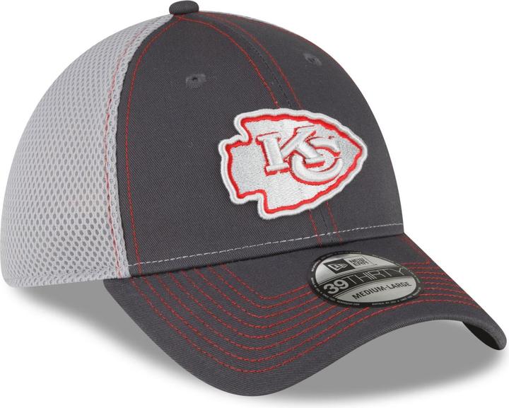 Actual product image New Era 39Thirty Stretch Mesh Cap - Kansas City Chiefs - M/L (M/L)