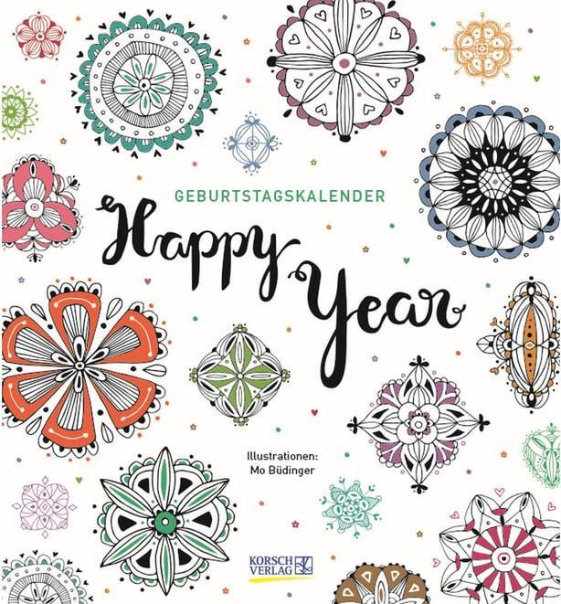 Produktbild Geburtstagskalender HAPPY NEW YEAR 22x24 (22 x 24 cm)