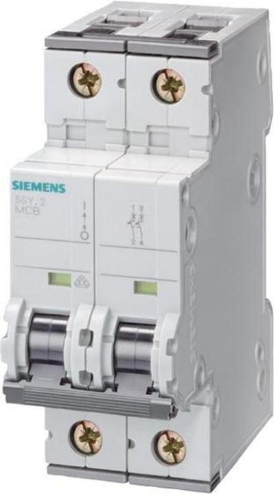 Image du produit Siemens MCB 2 pôles Type C 10kA 2A 400V