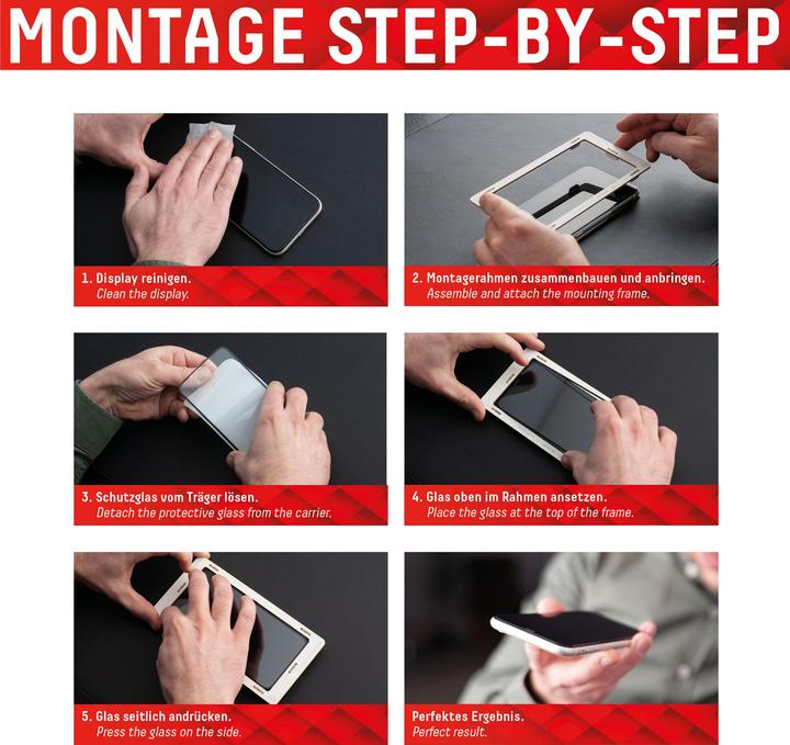 Image du produit Displex Real Glass, Full Cover Panzerglas (1 pièce(s), Apple iPhone 13 Pro Max, Apple iPhone 14 Plus)