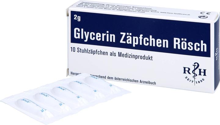 Immagine prodotto Rösch & Handel Supposte di glicerina 2 g 10 pz. (10 Pezzo/i)