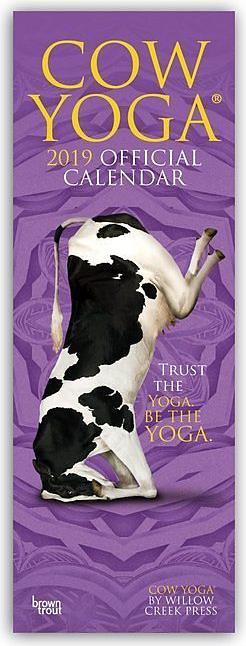 Actual product image Cow Yoga 2019 (German, French, English)