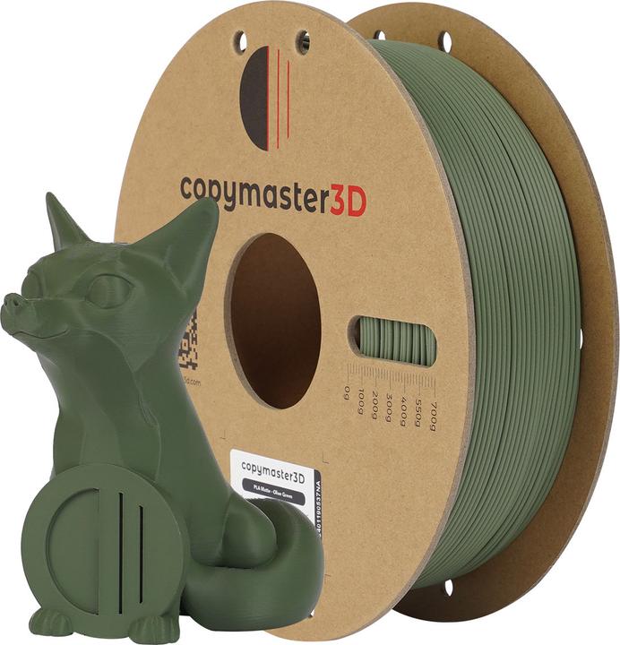 Immagine prodotto Copymaster3D PLA Matte Filament for 3D Printer, 1.75 mm, matte green (PLA, 1.75 mm, 1262 g, Verde)
