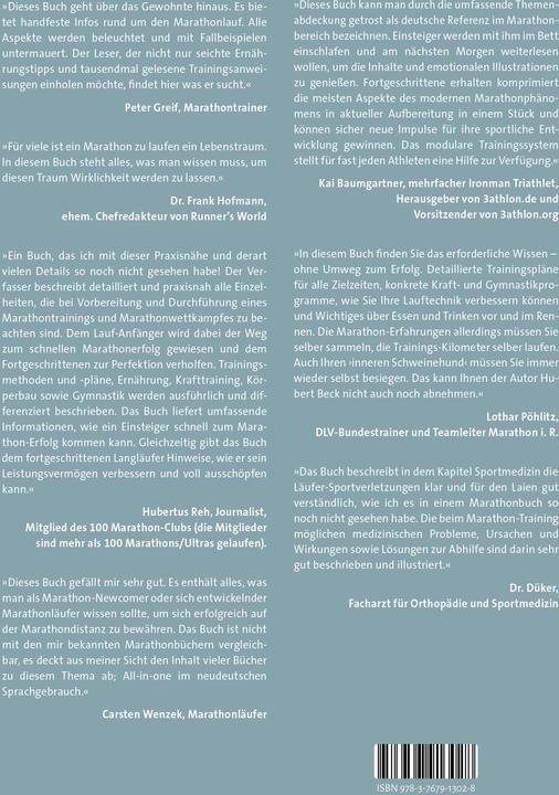 Produktbild Das grosse Buch vom Marathon (Deutsch, Hubert Beck, 2024)