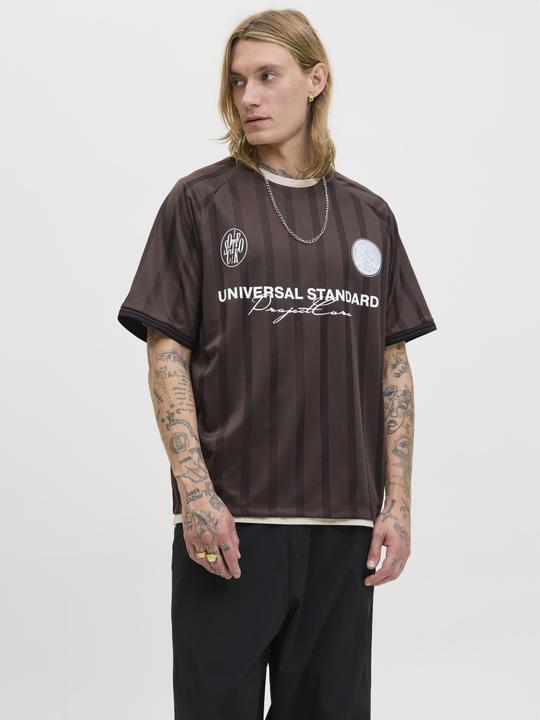 Actual product image Jack & Jones Jcocover Retro Football Tee Ss Ln (XXL)
