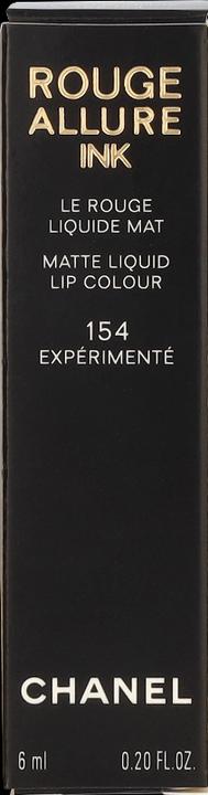 Actual product image Chanel Rouge Allure Ink No 154 (#154 Experiments)