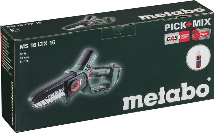 Produktbild Metabo MS 18 LTX 15 (Akku Kettensäge)