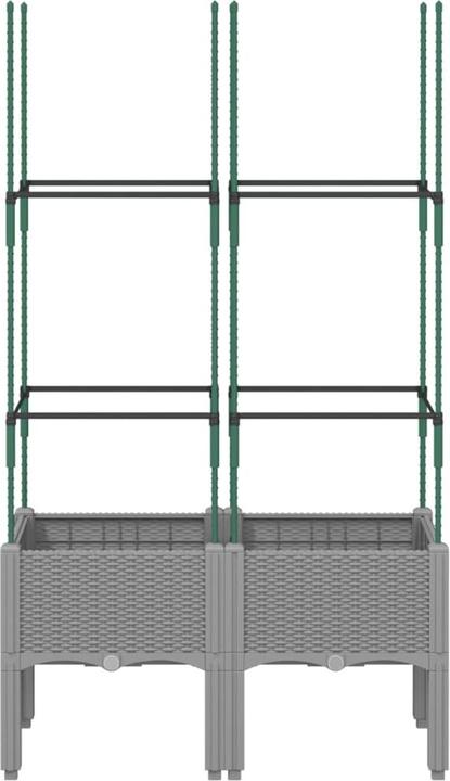 Produktbild VidaXL Pflanzkübel mit Rankgitter PP