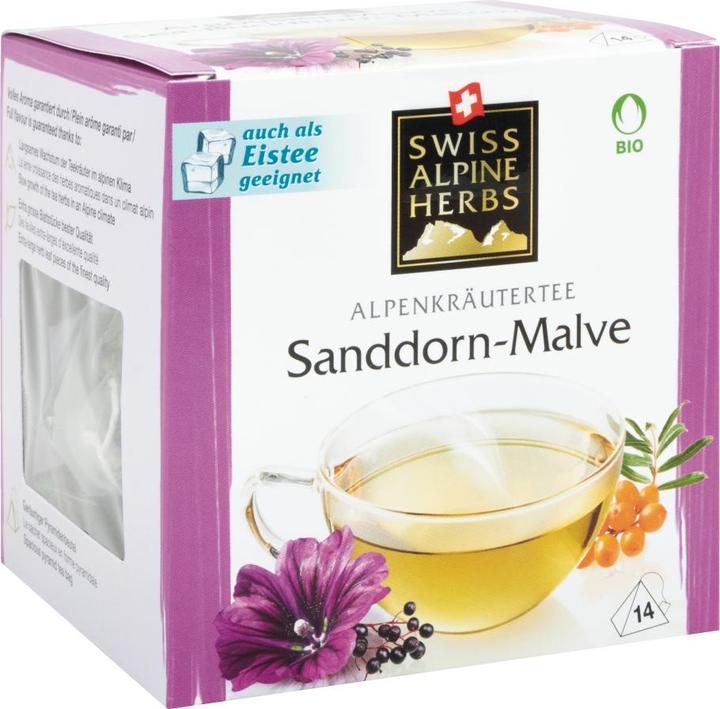 Immagine prodotto Swiss Alpine Herbs Tè di olivello spinoso e malto di mare biologico (40 g)