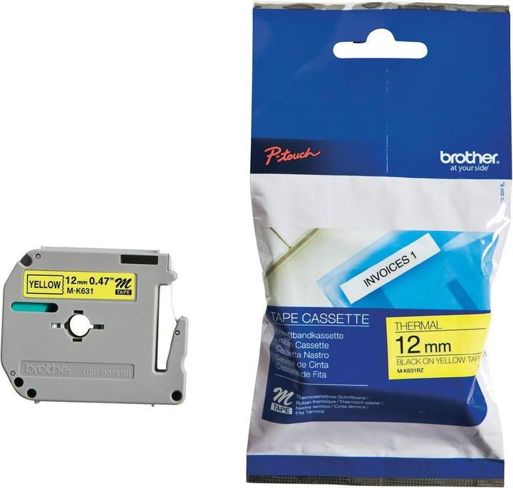 Produktbild Brother M-K631bz (1.20 cm, Gelb, Schwarz)