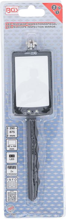 Produktbild BGS LED-Teleskop-Inspektionsspiegel 285 - 870 mm