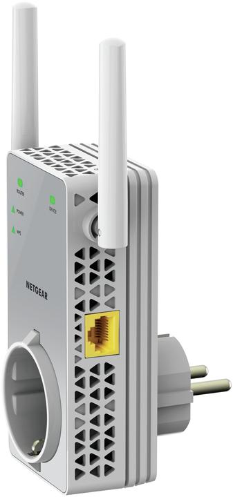 Actual product image Netgear AC750 WLAN Range Extender - with power socket