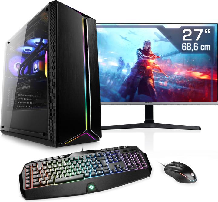 Produktbild CSL Gaming PC M10180H (AMD Ryzen 7 7800X3D, 16 GB, 1000 GB, GeForce RTX 4070)