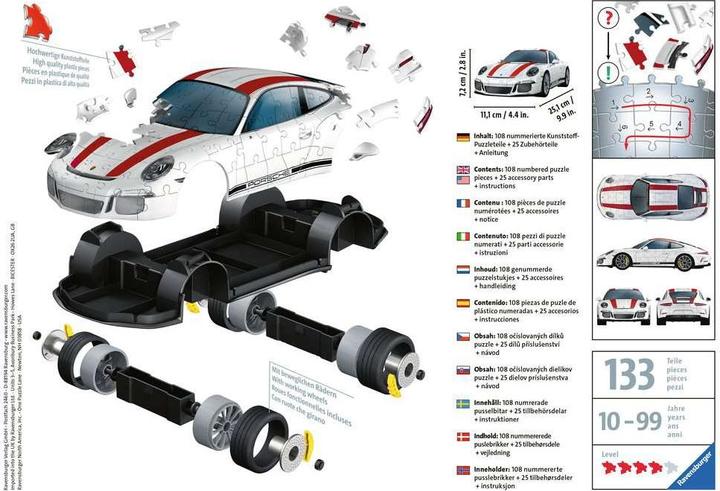 Produktbild Ravensburger Porsche 911R (108 Teile)
