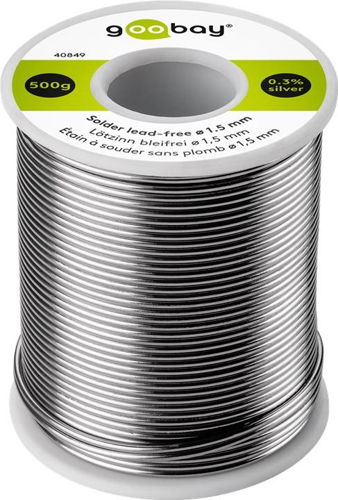 Produktbild Goobay Lötzinn bleifrei, ø 1,5 mm, 500 g (Lötspulenkit)