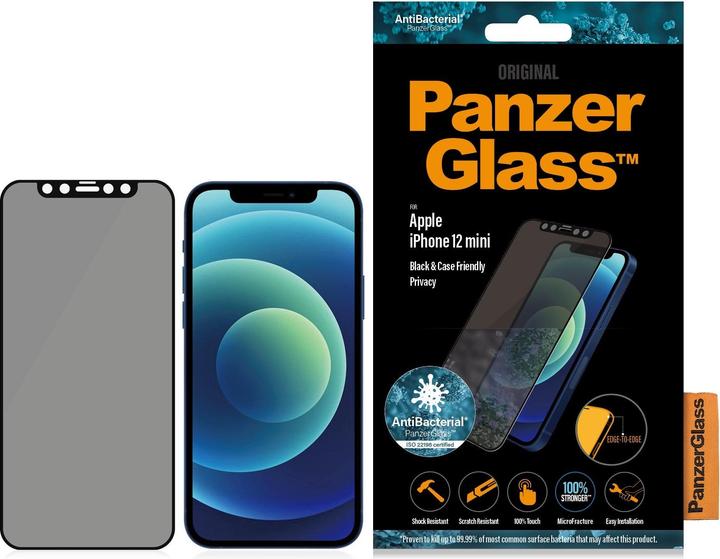 PanzerGlass Privacy (1 Stück, Apple iPhone 12 mini)