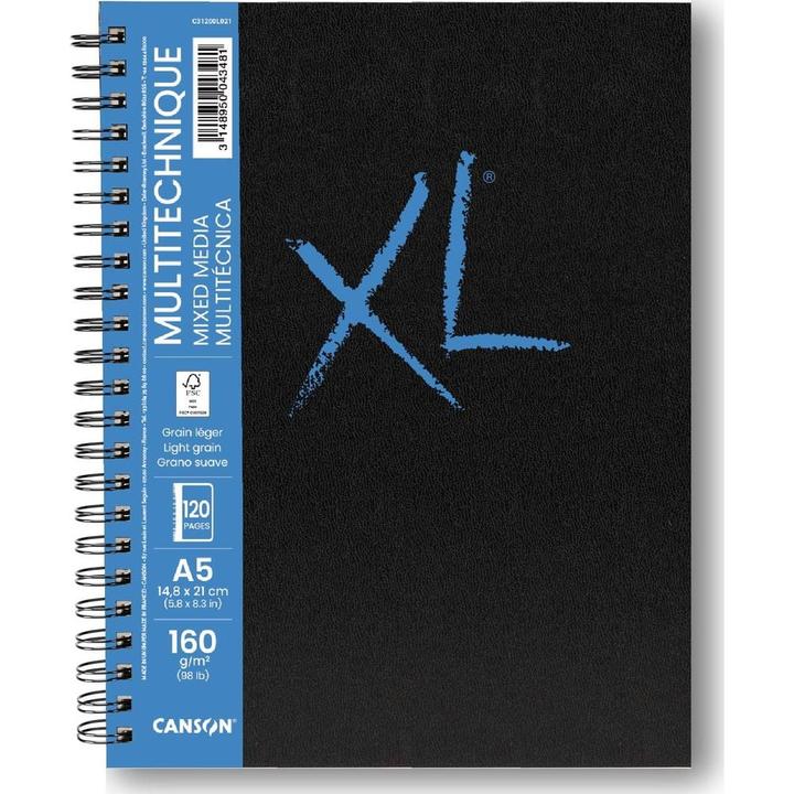 Image du produit Canson XL Mixed Media Book A5 (A5, Couverture rigide)