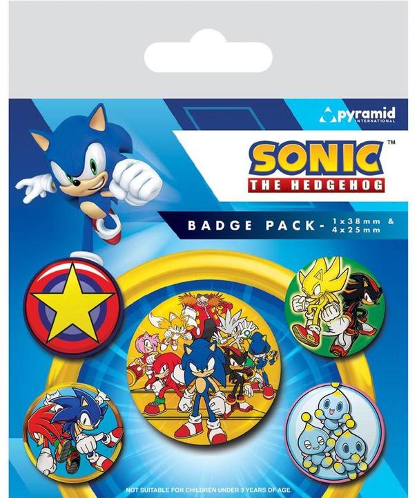 Sonic The Hedgehog Set d'insignes Speed Team (pack de 5)