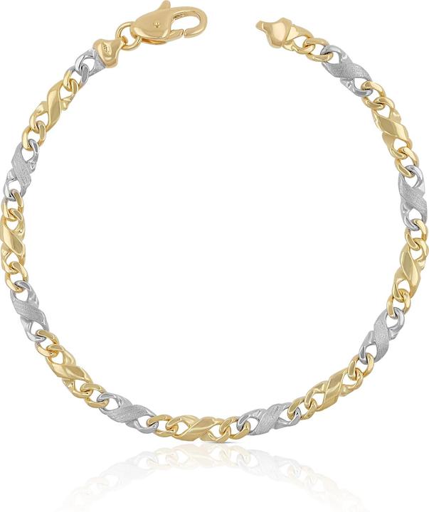 Muau Carrera (22 cm, 750, Weissgold, 18K Gelbgold)