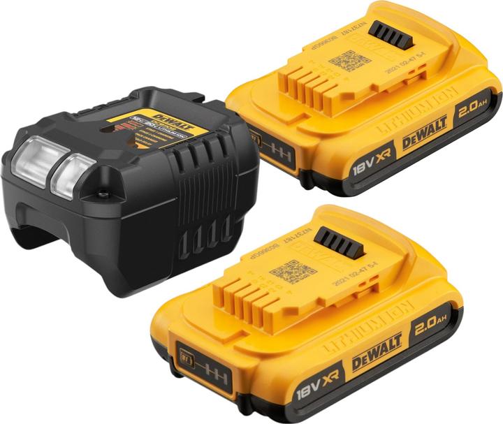 Produktbild DeWalt DCF 887 D2 Akku Schlagschrauber 18 V 205 Nm 1/4" Brushless + 2x Akku 2,0 Ah + Ladegerät (Batteriebetrieb)