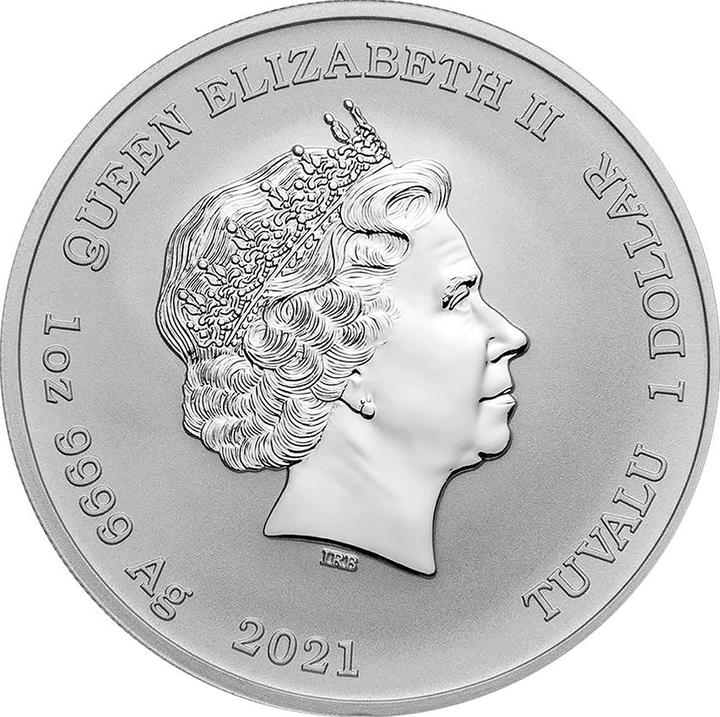 Actual product image The Perth Mint Silver Black Flag - The Red Flag Fleet - 1 oz - 2021 (999.90, 2021)