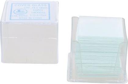 Actual product image Byomic Cover slips 18x18 mm 100 pieces