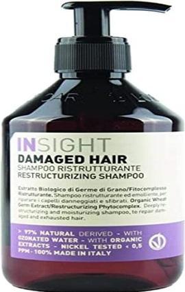 Image du produit Insight Shampooing restructurant pour cheveux abîmés Traitement nourrissant en profondeur 400ml (400 ml, Shampoing liquide)