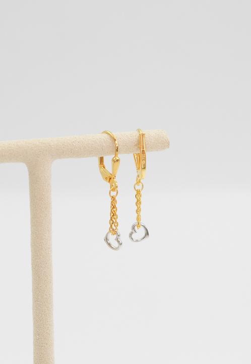 Image du produit Muau Boucles d'oreilles (750, Or jaune 18 carats, Or blanc)