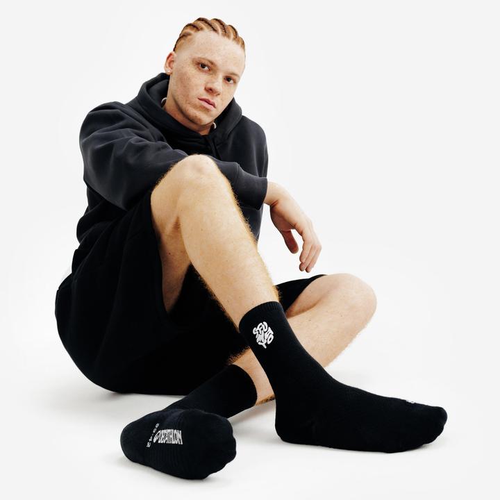 Produktbild Decathlon Socken Mid 2er-Pack - schwarz/braun (35, 38)