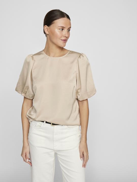 Actual product image Vila Round neck top with short sleeves (42)