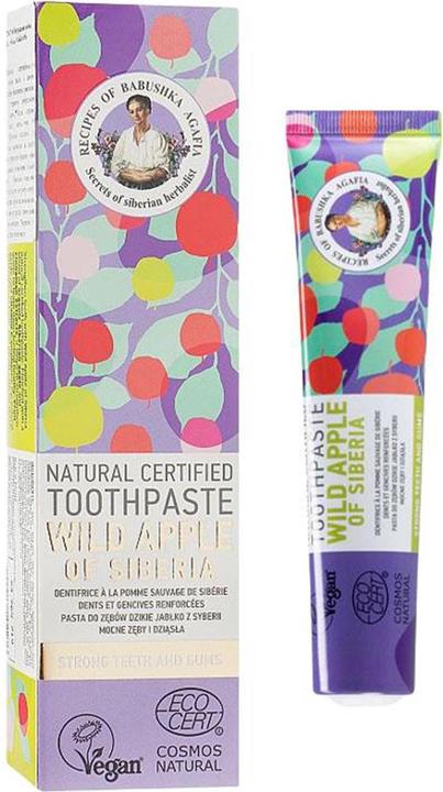 Actual product image Babushka Agafia Bania Agafii - Toothpaste toothpaste Wild Apple 85ml (85 ml)