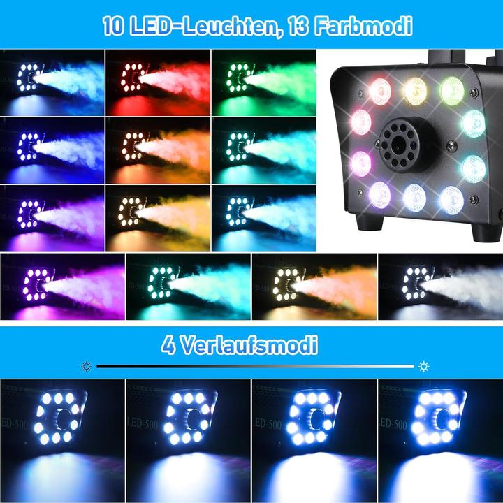 Image du produit Mamizo Mini-Nebelmaschine mit LED-Licht und Fernbedienung
