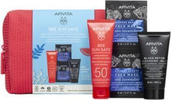 Apivita Bee Sun Safe Hydra Sensitive Soothing Facial Cream Spf50+ Case 5 Pieces (Sonnencreme, SPF 50+)