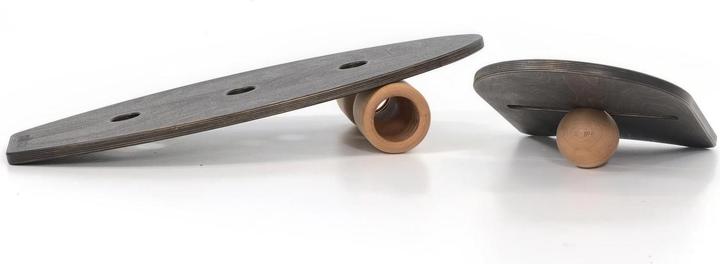 Actual product image Rollholz rollbrett Set gross 2.0 (Eiche, schwarz)