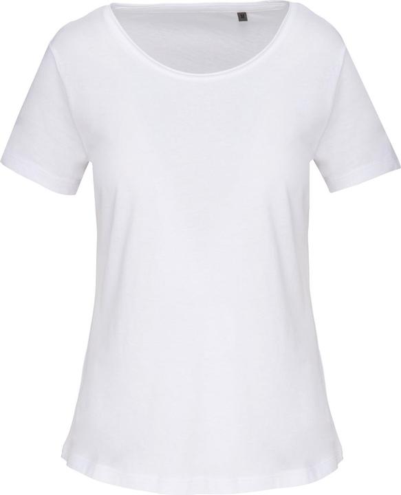 Kariban Bio-T-Shirt Kragen mit Rand Franken Frau
