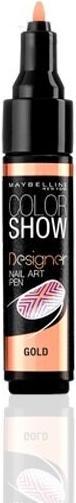 Maybelline New York Color Show Designer Nail Art Pen Gold Nail Design Tool for Beautiful Nails (Gold)