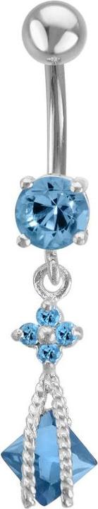 Bijouteria Bauchpiercing (Edelstahl, Silber 925, Zirkonia)
