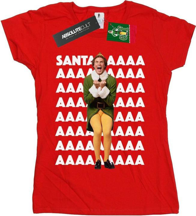 Elf Buddy Santa Scream TShirt (L)
