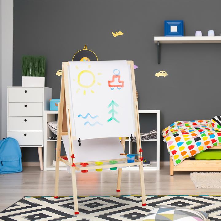Actual product image Relaxdays Kids' Easel with board